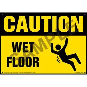 Caution: Wet Floor - OSHA Sign