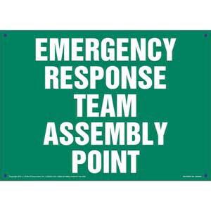 Emergency Response Team Assembly Point Sign