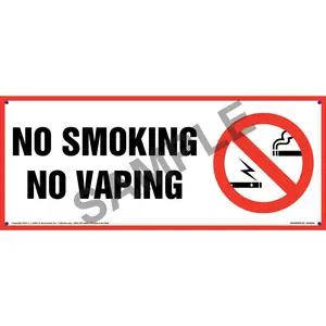 No Smoking No Vaping Sign