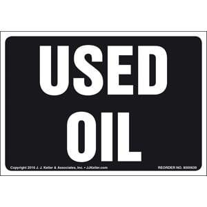 Used Oil Label
