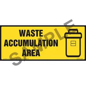 Waste Accumulation Area Sign With Graphic