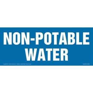 Non-Potable Water Sign
