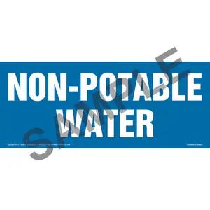 Non-Potable Water Sign