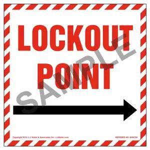 Lockout Point With Right Arrow Graphic Label