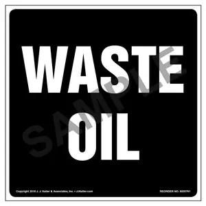Waste Oil Label