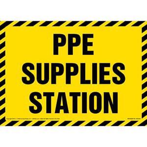 PPE Supplies Station Sign