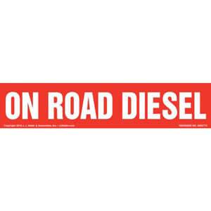 On Road Diesel Label - Red