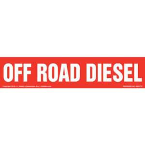 Off Road Diesel Label - Red
