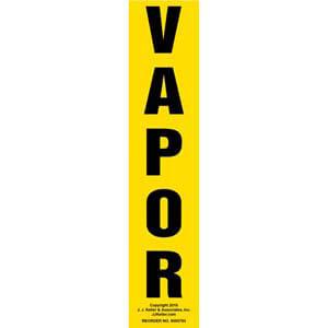 Vapor Label - Yellow, Vertical
