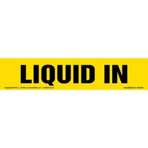 Liquid In Label - Yellow, Long Format