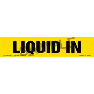 Liquid In Label - Yellow, Long Format