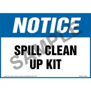 Notice: Spill Clean Up Kit - OSHA Sign