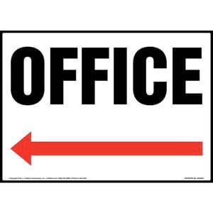 Office Sign - Left Arrow