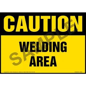 Caution: Welding Area Sign - OSHA
