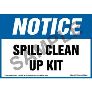 Notice: Spill Clean Up Kit - OSHA Label