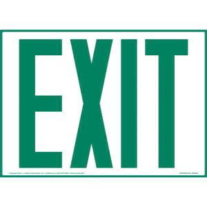 Exit Sign - Green Text