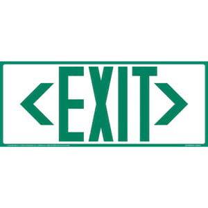 Directional Exit Left or Right Sign - Green, Long Format