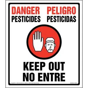 Danger: Pesticides, Keep Out, No Entry Sign - Federal