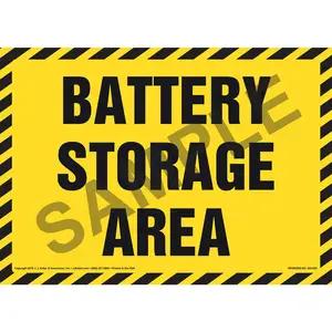Battery Storage Area Sign