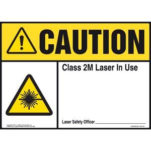 Caution: Laser In Use - ANSI Sign