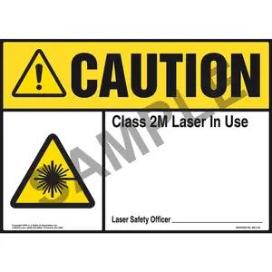 Caution: Laser In Use - ANSI Sign