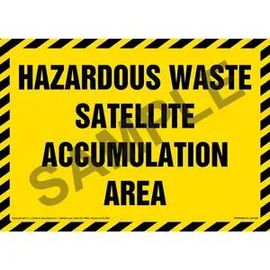 Hazardous Waste Satellite Accumulation Area - Sign
