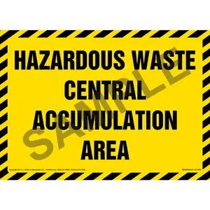Hazardous Waste Central Accumulation Area - Sign