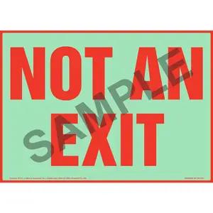 Not An Exit Sign - Glow In The Dark Background