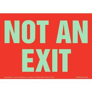 Not An Exit Sign - Red, Glow In The Dark