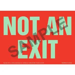 Not An Exit Sign - Red, Glow In The Dark