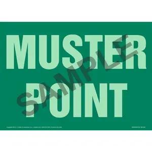 Muster Point Sign - Glow In The Dark