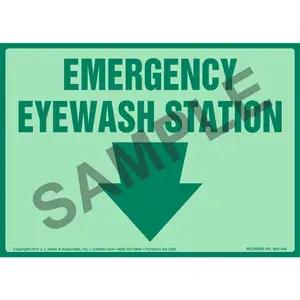 Emergency Eyewash Station Sign - Glow In The Dark