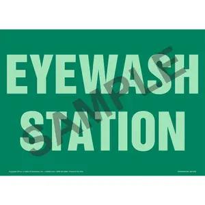 Eyewash Station Sign - Glow In The Dark