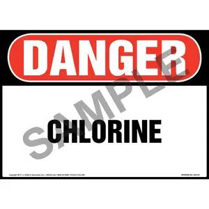 Danger: Chlorine Sign - OSHA