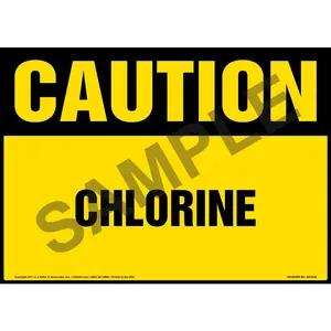 Caution: Chlorine Sign - OSHA