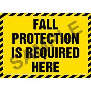 Fall Protection Is Required Here Sign