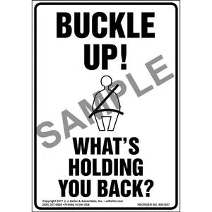 Buckle Up! What's Holding You Back? Label