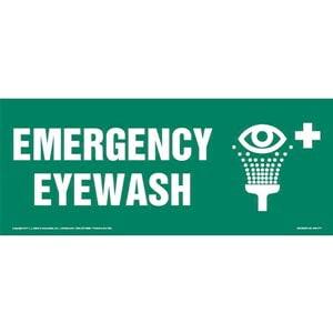 Emergency Eyewash Sign with Icon