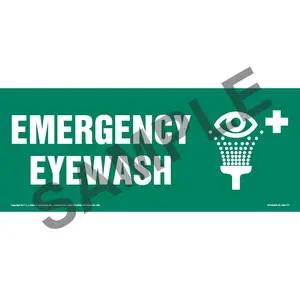 Emergency Eyewash Sign with Icon