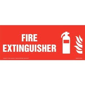 Fire Extinguisher Sign with Icon