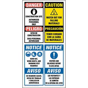 Site Board™ Construction Sign - OSHA, Bilingual