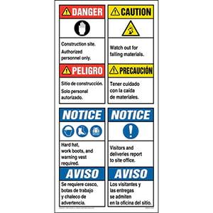Site Board™ Construction Sign - ANSI, Bilingual