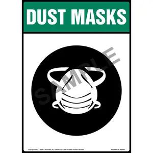 Dust Mask Sign with Icon