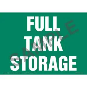 Full Tank Storage Sign