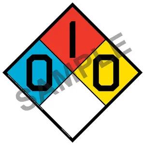 0-1-0 Sign - NFPA