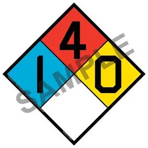 1-4-0 Sign - NFPA
