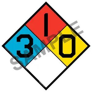 3-1-0 Sign - NFPA