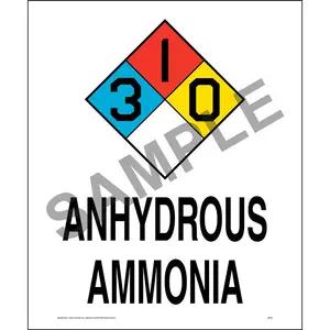 Ammonia Anhydrous 3-1-0 Sign - NFPA