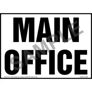 Main Office Sign