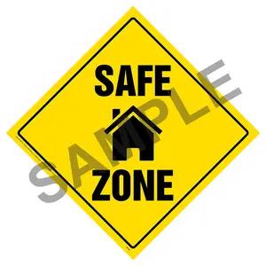 Safe Zone Sign with Icon